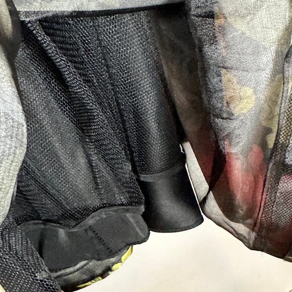 Sherri Hill Black floral plunge fit flare mini dress womans size 4‎ - Picture 10 of 16